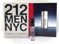 CAROLINA HERRERA 212 MEN NYC 1.5ml EDT SAMPLE SPRAY