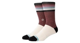 Chaussettes stance dockerson crew blanc   marron