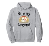 Funny Rummy Legend Card Game Winner Winning Game Night Dad Pullover Hoodie