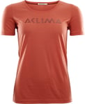 Aclima Lightwool T-Shirt Logo W's burnt sienna XS