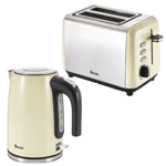 Swan TownHouse Kettle & 2 Slice Toaster Kitchen Set (Cream) 🚚💨