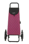 GARMOL 218 G3 X 3 Trou c659 Chariot de Courses Sube escalier 3 x 3, Tissu, Fuchsia, 50 x 39 x 102 cm