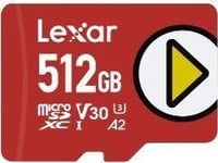 Lexar Spill | 512 Gb | Microsdxc | Flash-Minne Klasse 30