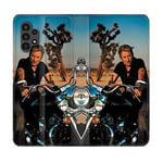 Cokitec Housse Cuir Portefeuille pour Samsung Galaxy A13 4G Musique Johnny Hallyday Moto