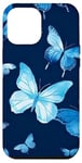 iPhone 15 Plus Blue Butterflies Case