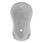 Hylat Baby Baignoire de bébé avec bouchon - Certificat TÜV Rheinland - stable et confortable, idéale pour un bain sûr pendant les premiers 12 mois - Collection Lite