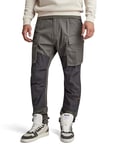 G-STAR RAW Men's 3D Regular Tapered Cargo Pants 2.0, Grey (gs grey D24308-D384-1260), 32W / 32L