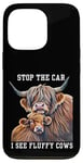 Coque pour iPhone 13 Pro Arrêtez la voiture, je vois une éleveuse de vaches moelleuses qui aime les vaches