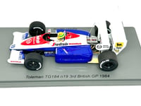 Spark Ayrton Senna Toleman TG184 F1 Model Car 1984 British Grand Prix 1/43 scale