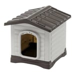 Ferplast Niche pour Chien Extérieur Chien Villa 50 Blanc/Noir Couper Petite