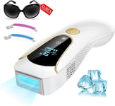 LUBEX IPL Hair Removal Device - Ice Cooling, 3-in-1 Functions, 9 Energy Levels