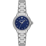 Emporio Armani Mia WoMens Silver Watch AR11630 Stainless Steel (archived) - One Size