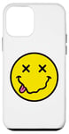 Coque pour iPhone 12 mini Chemise jaune des années 70 Cute Happy X Eyes Smiling Face