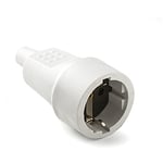 FAMATEL 2104-b.1 Base Mobile schuko TT 16 A-250 V PVC Gomme Blanc