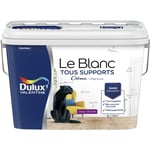 Dulux Valentine - Peinture Le Blanc Tous Supports Crème de Peinture Velours Blanc 5 l