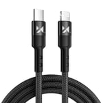 m Lightning-USB-kaapeli Apple Iphone X 6 7 8 -puhelimelle - punainen