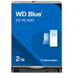 WD Blue 2TB Mobile 2.5" Internal Hard Drive, 5400 RPM Class, SATA 6 GB/s, 128MB Cache, 2 Year Warranty