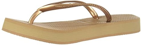 Havaianas Women's Flip-Flop, Rose Gold, 1/2 UK