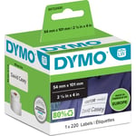 6 st DYMO LW LABEL PAPPER 54X101MM