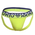 Armani Cotton Jockstrap Kalsonger 3P Limegrön bomull Large Herr