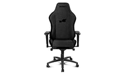 DRIFT GAMING DR275NIGHT- Chaise de jeu professionnelle, matière en tissu finition velours, accessoires réglables 4D, piston classe 4, pivotant, mécanisme grenouille, noir