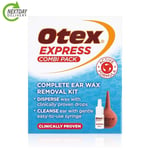 Otex Express Combi Pack Complete Ear Wax Ear Drops Syringe Removal Kit 10ml