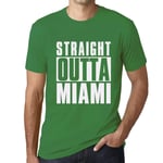 Homme Tee-Shirt Tout Droit Sorti De Miami - Straight Outta Miami - T-Shirt Graphique Éco-Responsable Vintage Cadeau Nouveauté