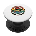 Vintage Walleye Drawing: The Walleye Whisperer Fisherman PopSockets Adhesive PopGrip