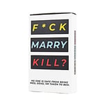 Gift Republic Adult FCK, Marry, Kill Card Game, Black, one Size