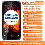 Oukitel WP5 PRO Octa Core Smartphone telephone portable Dual SIM Noir et Orange