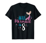 8th Birthday Girl Gifts - This Mermaid Is 8 Years Old T-Shirt