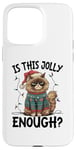 Coque pour iPhone 15 Pro Max Is This Jolly Enough Grumpy Santa Cat Pun Pun Noël