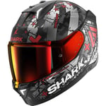 SHARK, Casque Moto intégral SKWAL i3 Hellcat Noir / Rouge, S