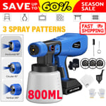 Spray Gun Cordless Fence Wall Paint Sprayer Electric Airless HVLP with Battery