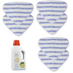 Steam Cleaner Mop Pads for HOOVER AC33 Steam Jet Express S2IN1 SSS1 x 6 + 500ml