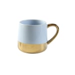 XLZYQ Tasse À Café De Luxe Européen avec Poignée Dorée en Céramique Thé À Café Au Lait Tasses en Porcelaine Tasses À Café Ménager-Bleu_A