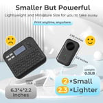 Phomemo D30 Label Maker Machine with 1 Tape, Mini Bluetooth Label Printer, Phone