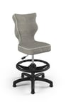 Ergonominen lasten tuoli Entelo Good Chair Petit VS03 3, harmaa/musta.