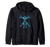 Leonardo Da Vinci Science Robotics Engineer Robot Robotics Zip Hoodie