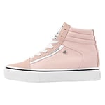 British Knights Femme Mack Mid Platform Basket, Rose et Blanc, 38 EU