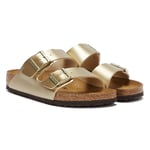 Birkenstock Arizona Birko Flor Womens Sandals - (Gold) - Size UK 4.5