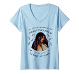 Womens I Am My Mother s Savage Daughter, I Will Not Lower My Voice V-Neck T-Shirt