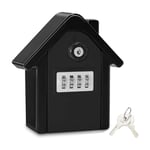 Linghhang - 1PCS (Noir) Boite a Cle Securisee Mural Boite a Clé avec Code Numérique & Clés d'urgence, Grand Key Safe Box Format xl Coffre a Clef