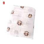 Baby Swaddles Muslin Blankets Newborn Gauze 9