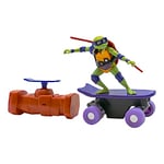 Teenage Mutant Ninja Turtles - Tortue Ninja - Figurine Tortue Ninja - Tortue Ninja Donatello Inspirée du Film d’Animation Ninja Turtles: Teenage Years, Skateboard Radiocommandé avec Amortisseur.