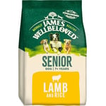 James Wellbeloved Senior Lamb & Rice 15 kg Bag, Hypoallergenic Dry Dog Food