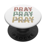 Pray On It Pray Over It For Christian Church Prayer Groups PopSockets Adhesive PopGrip