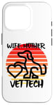 Coque pour iPhone 16 Pro Wife Mother Vet Tch, vétérinaire, famille, chien, chat, animal de compagnie