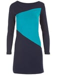 Winshape Women's Timeless A-line Mini Dress, Womens, WK3-NIGHT-BLUE-PETROL-S, Night/Blau/Petrol, S