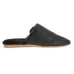 TOMS Femme Jade Mule, Fausse Fourrure Daim Noir métallisé, 42.5 EU